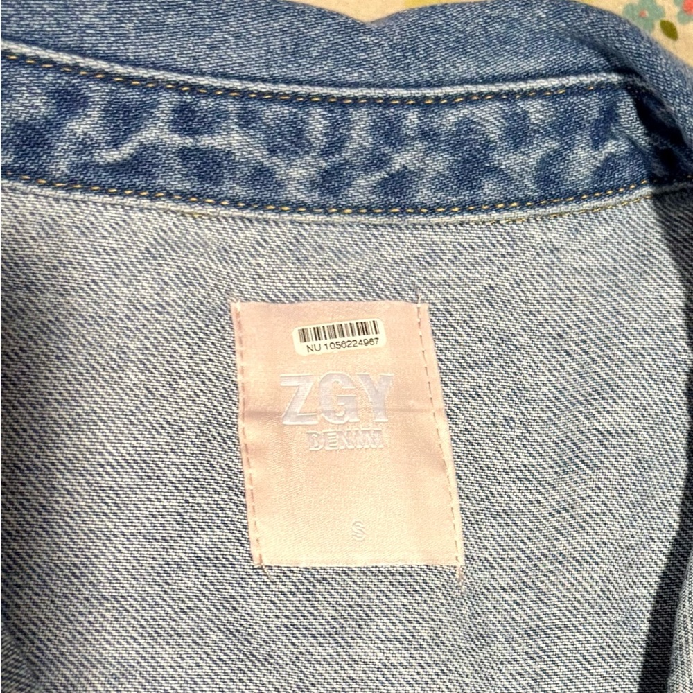 ZGY Sweeper Denim Maxi Dress - Picture 2 of 6